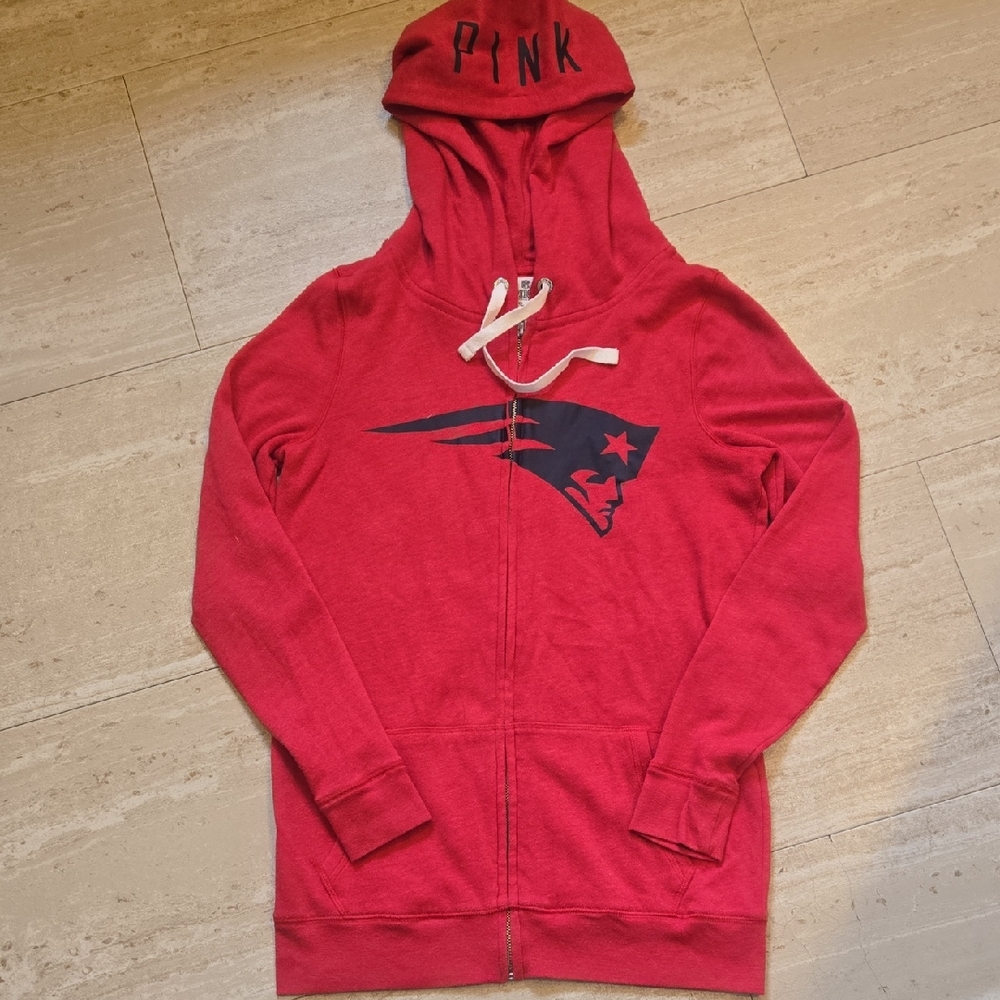 PINK Victoria's Secret New England Patriots Zipper Hoodie/Jacket